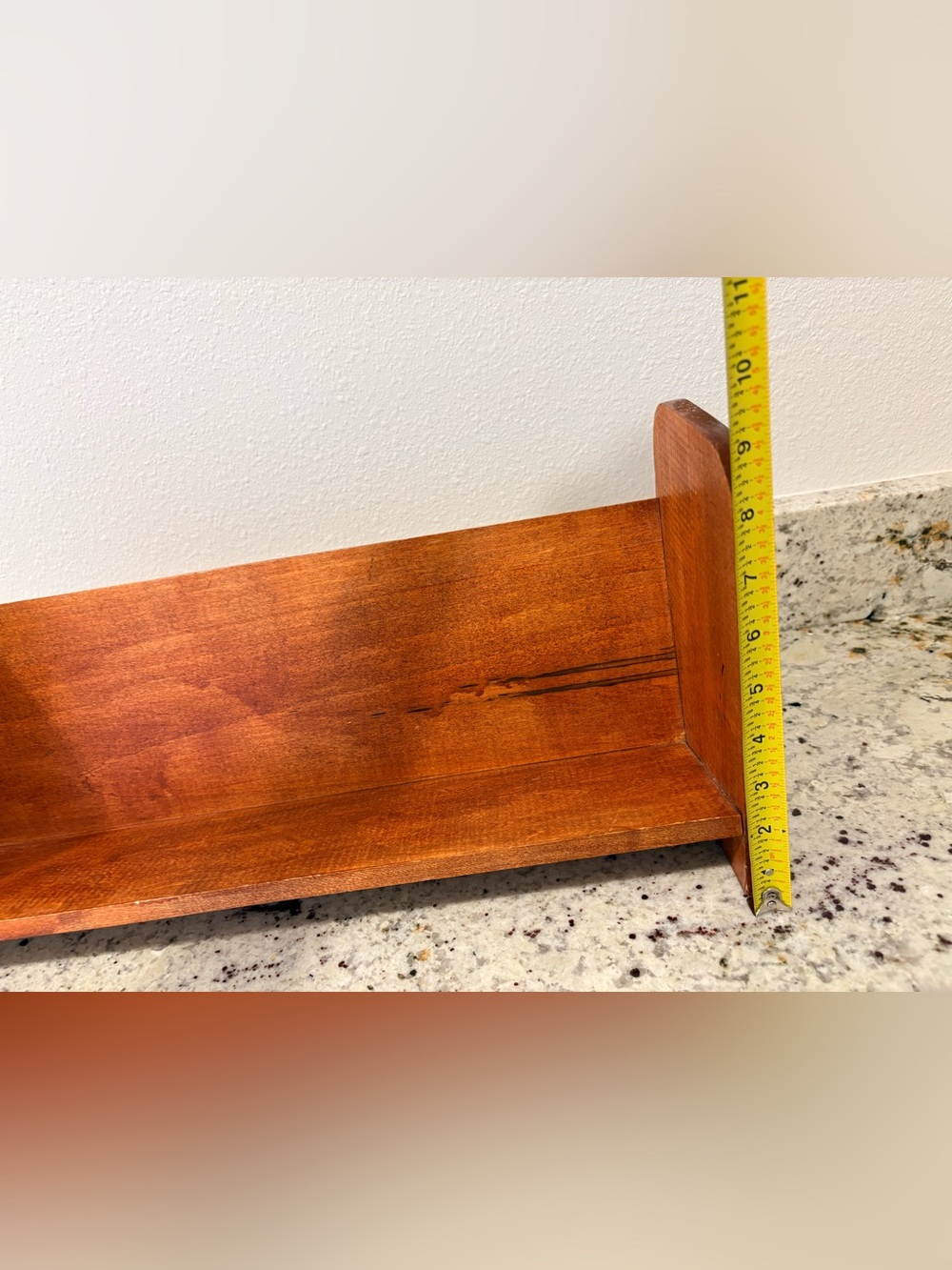 Solid Wood Book Display Shelf / Wall Shelf – Rustic Traditional - Picture 9 of 9